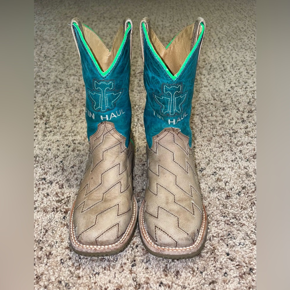 Tin Haul Kids Size 13 Born To Be Fast Cowboy Boots
